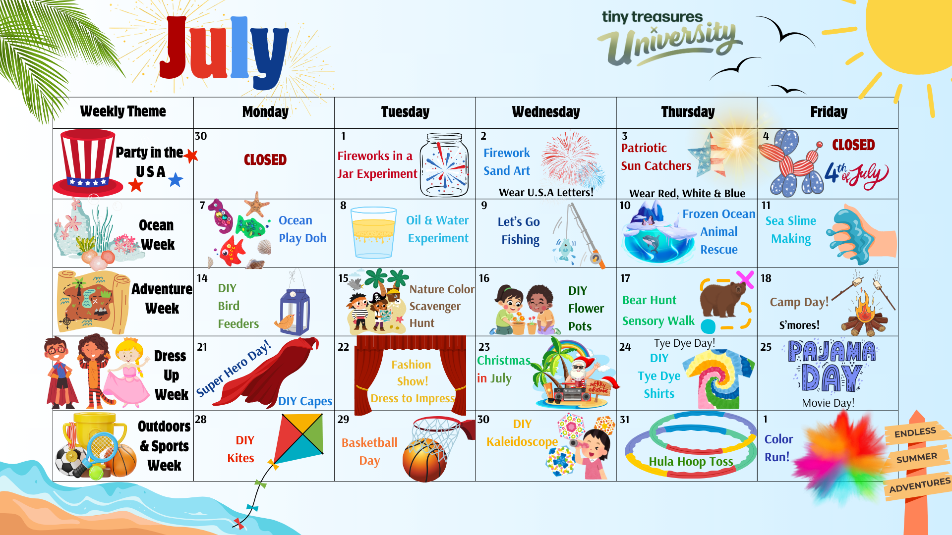 Summer Program Preschoolers/Pre-K